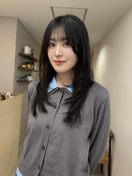 クイ(quii) ★結べるレイヤーカット/韓国ヘアハッシュカット黒髪