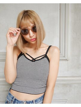 salon de MiLK 札幌大通店【サロン ド ミルク】 20代30代40代/ミルクティーストレートボブ!