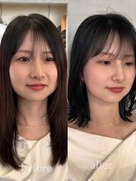 カールム(carlm)&nbsp;小顔見せ◎顔まわりレイヤーくびれボブ/薬院・今泉