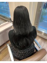 アクシス 栄店(`AXIS)&nbsp;森崎ワンホンレイヤー/ミルクティーブロンド/ダークブルー/栄