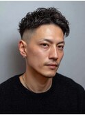 リバースセンターパート/ニュアンスパーマ/ダウンバング/茗荷谷