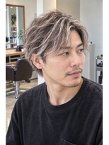 ネイヴスヘアー 香椎照葉店(Neivs Hair)&nbsp;軽やかメンズショートパーマ×ハイトーンハイライト