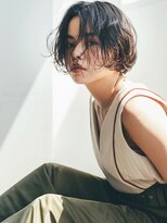 フィルムス 銀座(FILMS) レイヤーカット/デザインカラー/ウェットヘア/オリーブベージュ