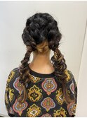 編み込み×フィッシュボーンアレンジ☆