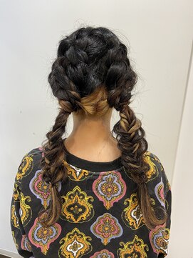 ピーナ 大和高田店 編み込み×フィッシュボーンアレンジ☆