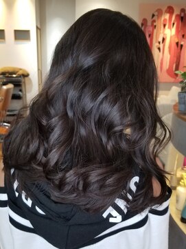 ヘアーリゾート マハナ(HAIR RESORT MAHANA) 【hair resort MAHANA平岩】ダーク艶ブラウン×ラフウェーブ