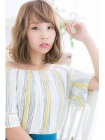 ミック ヘアアンドメイク アップ 駒込店(miq Hair&Make up) トップふんわり…ニュアンスカラーフリンジウェーブ