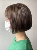 Hona hair ☆ ミニボブ×ほうじ茶ラテカラー
