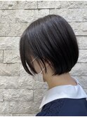 大人かわいい丸みショートボブ