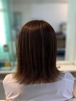 ミューズ 新小岩店(HAIR&NAIL MUSE)&nbsp;外ハネボブシークレット大人ハイライトうるツヤ外国人風メッシュ