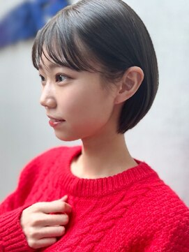 ラウンジ モリオ イケブクロ(Lounge MORIO Ikebukuro) 【morio池袋】ラウンドバングがかわいい長めのショートボブ♪