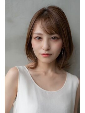オースティン 登戸向ケ丘遊園(AUSTIN) 大人かわいい前髪セシルカットココアブラウンフリンジウェーブ