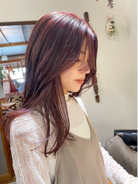 ギーク(geek) 顔まわりレイヤー×ピンクラベンダー