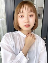 バイオレット 表参道店(Violet)&nbsp;短めシースルー 内巻きボブ ミニボブ 小顔ヘア 簡単スタイリング