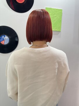 デート 下北沢(DATE) ダブルカラーオレンジベージュカラーケアブリーチ韓国ハイトーン