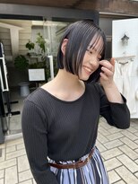 アクアオモテサンドウ(ACQUA omotesando) ☆ミニボブ切りっぱなしボブ透明感カラーラベンダーグレージュ