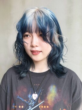 アルバム 銀座(ALBUM GINZA) ブルーシルバーブルーグレージュアッシュブラック_ba478501