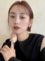 ミンクス渋谷スマートサロン(MINX shibuya smart salon)&nbsp;魅力倍増カール シアーカラー ショート 姫カット ダークアッシュ