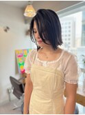 切りっぱなしボブ/サイドバング/あご下ボブ　渋谷
