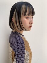 インナーカラー×ボブヘア