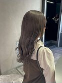 暗めグレージュ/透明感/暗めカラー/オリーブ/秋カラー/ブリーチ