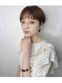 大人可愛いひし形ハンサムショートボブ前下がり