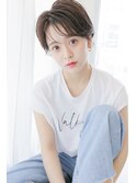 イメチェンホワイトブロンド外ハネボブ美髪ワイドバング韓国黒髪