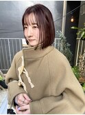 ボブ/切りっぱなしボブ/シースルーバング/イルミナカラー