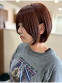 ココアブラウン×ボブ