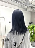 【透明感ブリーチカラー!】BLUE BLACK