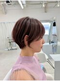 大分ショートボブ顔まわりレイヤーカット髪質改善カラー