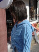 チャプター 問屋町(chapter) ケアカラーナチュラルブラウン顔まわりレイヤーボブ