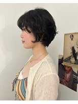 ニーム(nimes)&nbsp;ショートパーマ/黒髪パーマ/ショート/ショートボブ