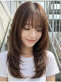 レイヤーカット/似合わせカット/ハッシュカット/前髪あり