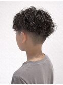 逗子葉山キッズカットキッズパーマスペインカールツーブロm35