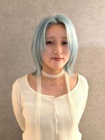 ノブレス(NOBLESSE)&nbsp;ペールブルー×レイヤーボブ