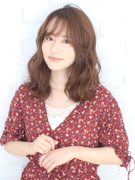 美容室イサ テラスウォーク一宮店(ISA) ISA一宮★女性らしさUPなセミディウェーブ