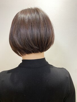 リゾーム デ リアン(Rhizome des liens) 小顔ショートボブ/大人ハイライト/小顔/錦糸町/髪質改善