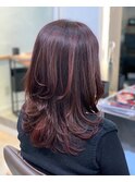 大人かわいいロングレイヤー