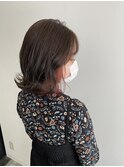 コーラルピンクイヤリングカラー☆ブリーチ一回【岡田優里】