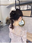 編みおろしポニー