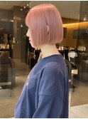 くすみピンク/ハイトーンピンク/ボブ【Shiho】