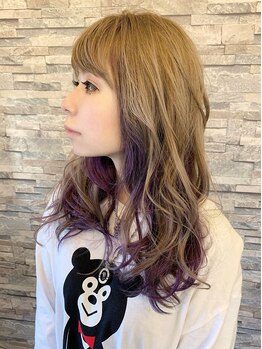 ログ ヘアー(LOG HAIR)の写真/髪に柔らかさと艶を与える“メテオカラー”で美しい髪質へ♪デザインカラーも《LOG HAIR》で♪[髪質改善]