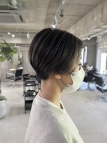 ラック(LUCK)&nbsp;カール/セミディ/シアーカラー/ショート/ハイライトグレージュ