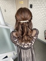ソノ(sono)&nbsp;アップ　ハーフアップ　参列ヘア　デートヘア