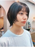 地毛風カラー/ナチュラルレイヤーカット/ショートボブ[船橋]