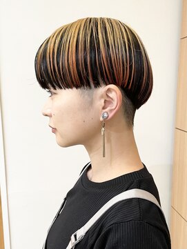 モリオ フロム ロンドン 成増店 【morio成増／米村】刈り上げマッシュアンブレラカラー