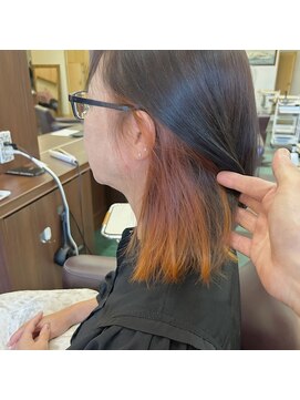 シャンプー ボーイ 宮崎柳丸店(SHAMPOO BOY) ブリーチ1回/オレンジ