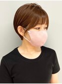 ダブルカラー外ハネボブインナーカラーハイライトケアブリーチ