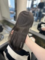 ペレ 栄店(PELE) デザインカラー/レイヤーカット/ウェットヘア/オリーブベージュ